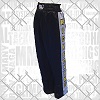 FIGHT-FIT - Kick-Boxing Hosen / Satin / Schwarz / XS