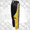 FIGHTERS - Kick-Boxing Hosen / Satin / Schwarz-Gelb / XXXS