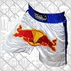 FIGHTERS - Muay Thai Shorts / Bulls / Weiss-Blau / Small