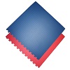 Tapis de sol en mouse / 100 x 100 x 4.0 cm / Tatami réversible puzzle / Bleu-Rouge