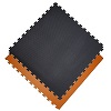 Tapis de sol en mouse / 100 x 100 x 2.0 cm / Tatami réversible puzzle / Orange-Noir