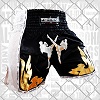 FIGHTERS - Thaibox Shorts / Elite Fighters / Schwarz-Weiss