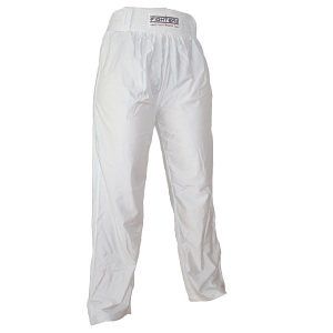 FIGHTERS - Pantaloni Kickboxing / Lycra / Bianco / Small