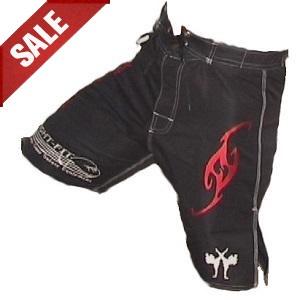 FIGHT-FIT - Pantaloncini da MMA / Brazilian / Nero / Medium