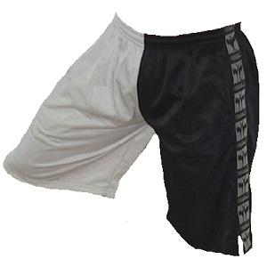 FIGHT-FIT - Shorts de fitness / Noir-Blanc / Small