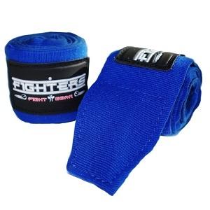 FIGHTERS - Bandages de Boxe / 300 cm / élastiques / Bleu