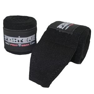 FIGHTERS - Bandages de Boxe / 450 cm / non élastiques / Noir