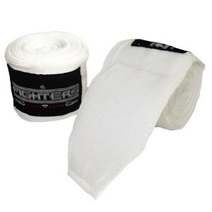 FIGHTERS - Bandages de Boxe / 300 cm / élastiques / Blanc