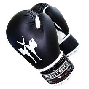 FIGHTERS - Guantoni da boxe per Bambini / Attack / 6 oz / Nero