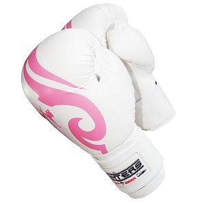 FIGHTERS - Gants de Boxe / Lady Style / Blanc-Rose / 12 oz
