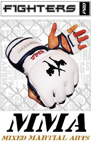 FIGHTERS - Gants MMA / Elite / Blanc / Medium