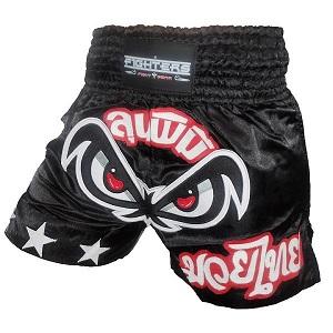 FIGHTERS - Pantalones Muay Thai / No Fear / Negro / XL