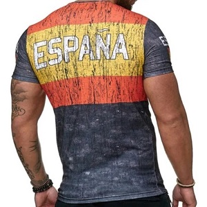 FIGHTERS - T-Shirt / Espagne-España / Rouge-Jaune-Noir / XL
