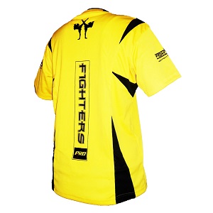 FIGHTERS - Chemise Kick-Boxing / Competition / Jaune / Large