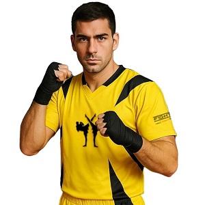 FIGHTERS - Chemise Kick-Boxing / Competition / Jaune / Large