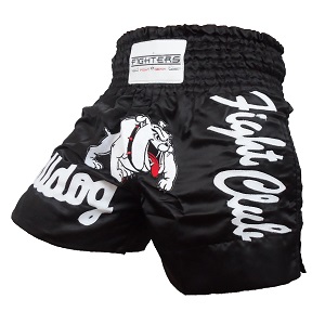 FIGHTERS - Shorts de Muay Thai / Bulldog  / Noir / XL