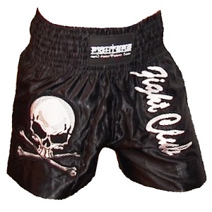 FIGHTERS - Pantaloncini Muay Thai / Fight Club / Nero / Large