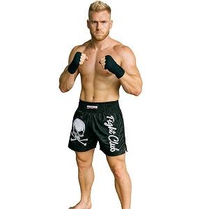 FIGHTERS - Muay Thai Shorts / Fight Club Skull / Noir / Large