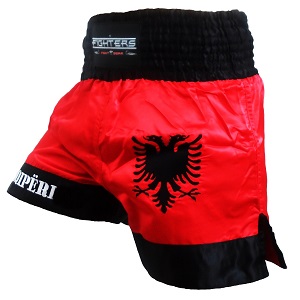 FIGHTERS - Pantaloncini Muay Thai / Albania-Shqipëri / XL