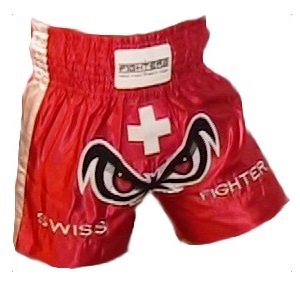 FIGHTERS - Shorts de Muay Thai / Suisse  / No Fear / Medium