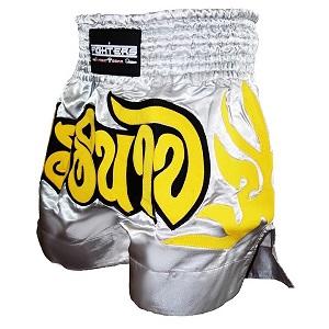 FIGHTERS - Pantalones Muay Thai / Plata-Gris / Medium