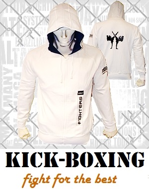 FIGHTERS - Sweatshirt / Striker / Blanc / XL
