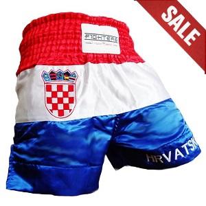 FIGHTERS - Shorts de Muay Thai / Croatie-Hrvatska / Grb / XXL