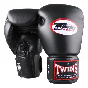 Twins - Gants de Boxe / BG-N / Noir / 16 oz