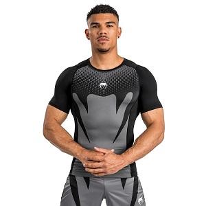 Venum - Rashguard / Attack  / Short Sleeve / Noir-Gris / Small
