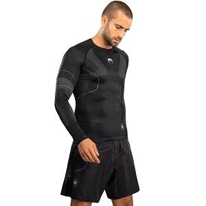 Venum - Rashguard / Nexus / Long Sleeve / Noir-Argent / Small