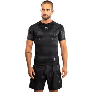 Venum - Rashguard / Nexus / Short Sleeve / Noir-Argent / Medium